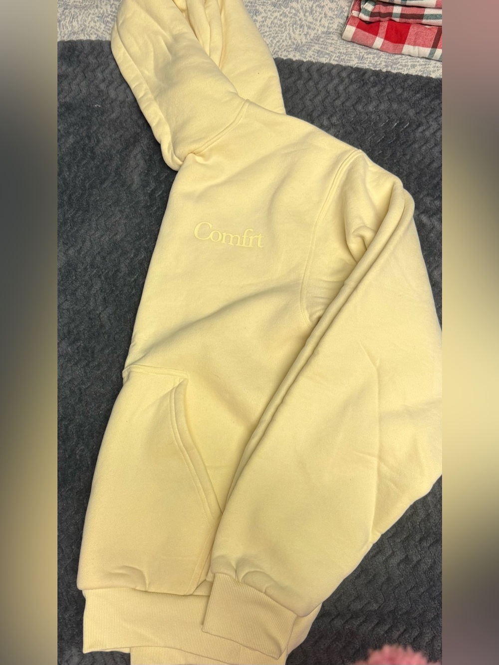 Unisex Yellow Hoodie Sweatshirt